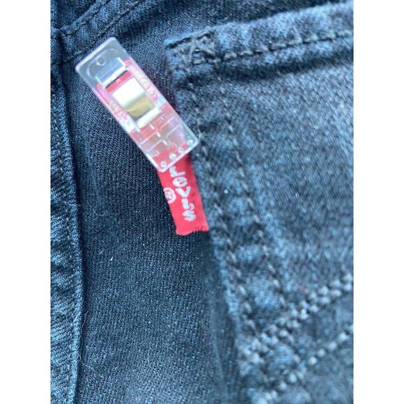 Levis 524 Too Superlow Skinny Jeans Womens Size 5 Black Low Rise Indie Sleaze - Picture 4 of 9